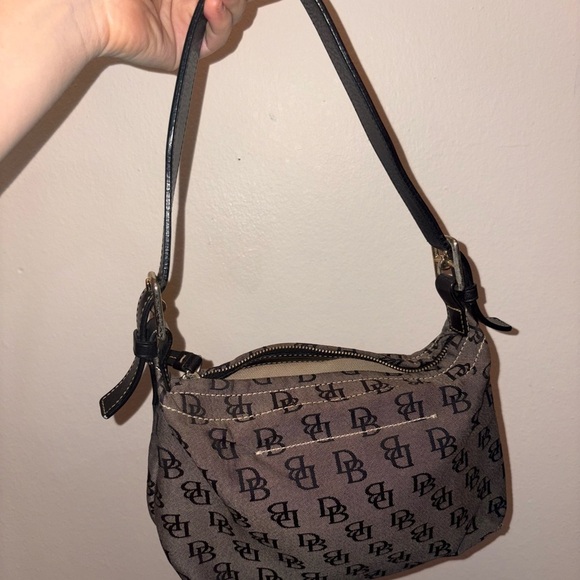 Dooney & Bourke Tan Monogram Shoulder Bag - Picture 7 of 7